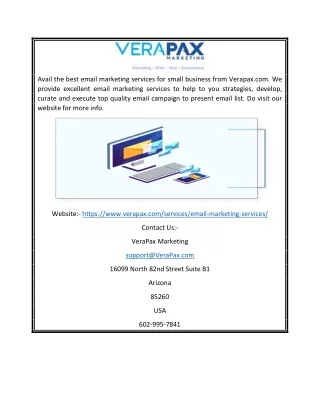 Email Marketing Services for Small Business | Verapax.com