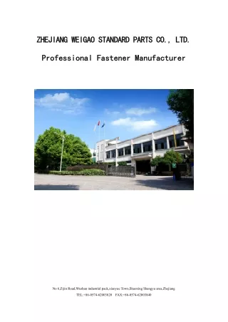 Zhejiang Weigao Standard Parts Co.,Ltd.