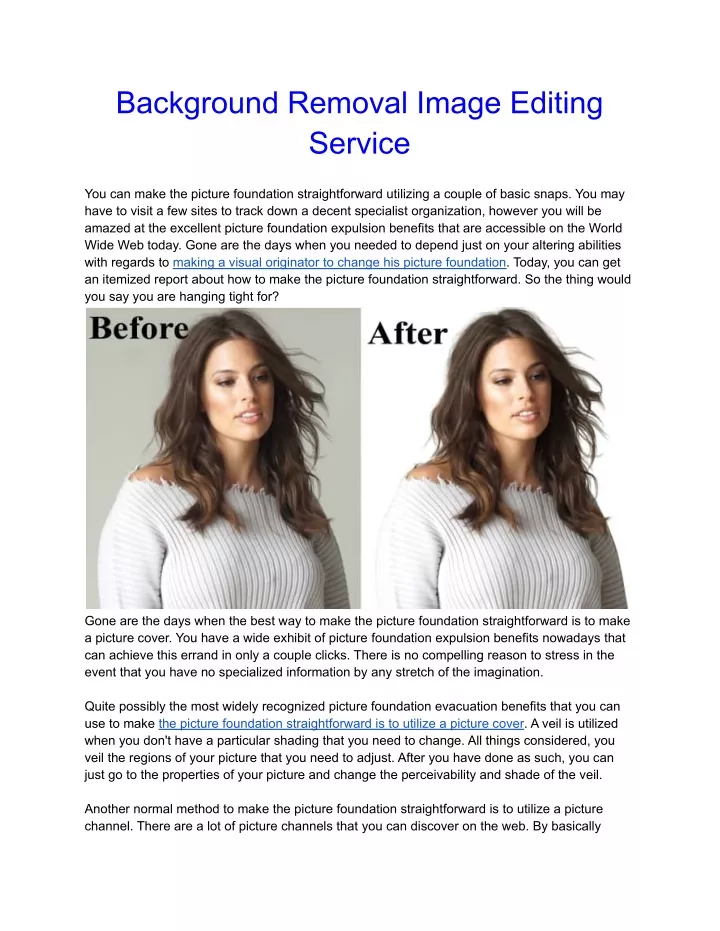 background removal image editing service