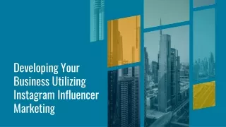 developing your business utilizing instagram