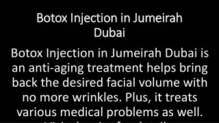 botox injection in jumeirah dubai