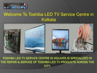 Toshiba LED TV Service Centre in Kolkata