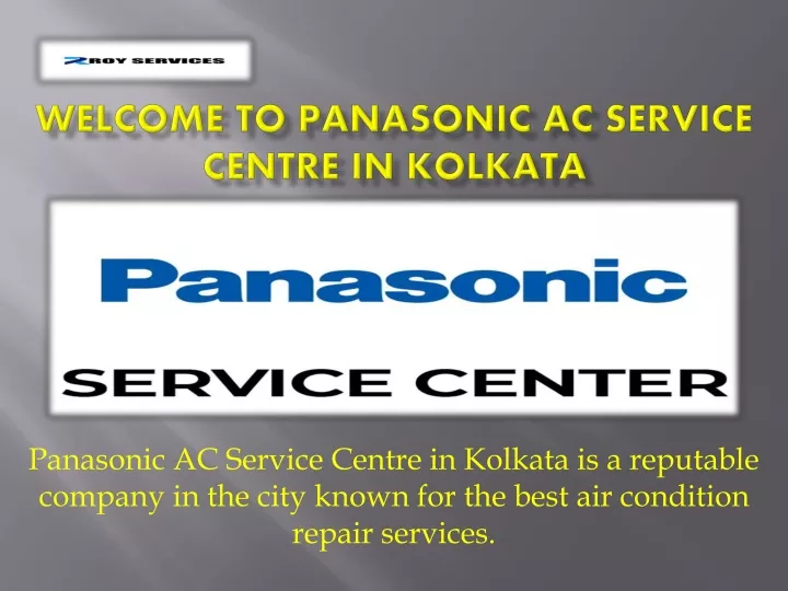 welcome to panasonic ac service centre in kolkata