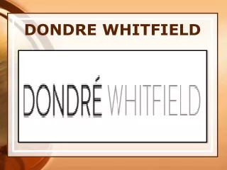 dondre whitfield