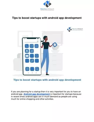 tips to boost startups with android