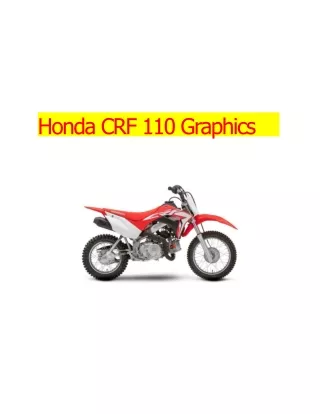 Honda CRF 110 Graphics