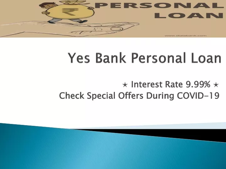yes bank personal loan