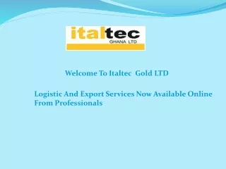 Logistic And Export Services Now Available Online From Professionals