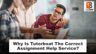 Why is Tutorboat the correct assignment help service?