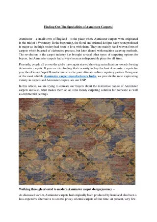 Axminster carpet manufacturers india