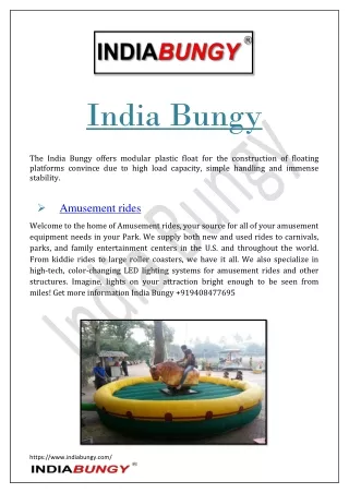Amusement rides