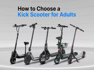 Buying Guide: How to Choose an Electric Kick Scooter for Adults