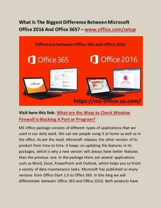 what is the biggest difference between microsoft