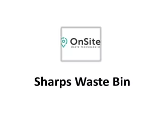 sharps waste bin