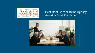 best debt consolidation agency america debt