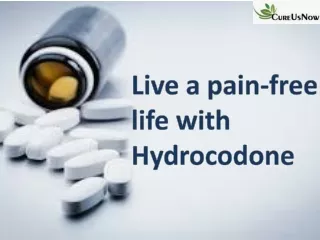 Live a pain-free life with Hydrocodone