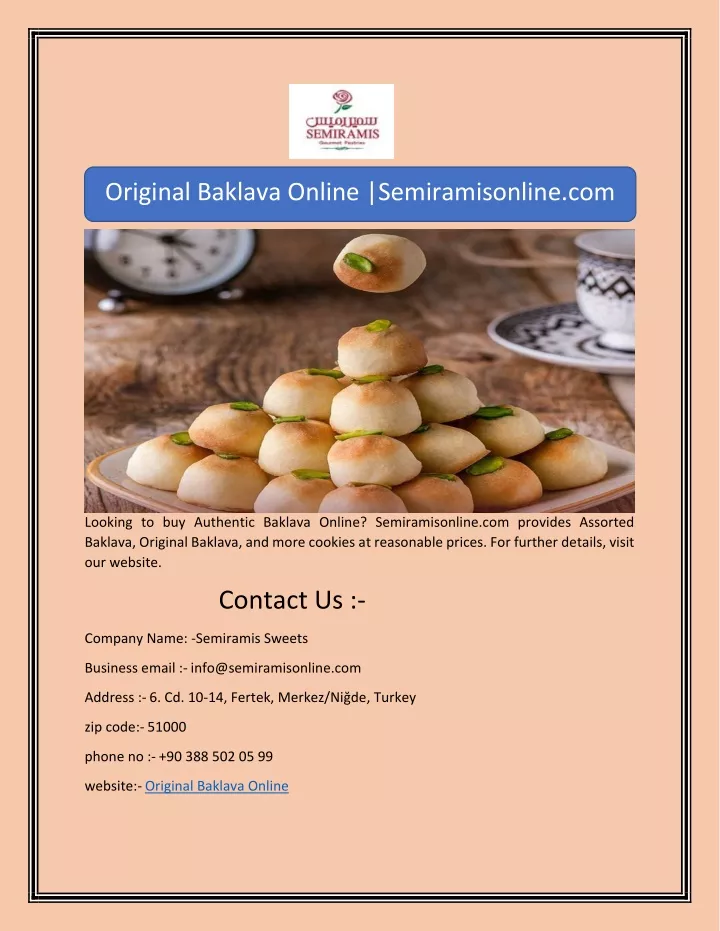 original baklava online semiramisonline com