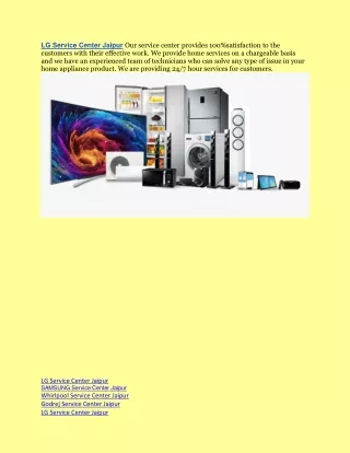 LG Service Center Jaipur