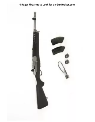 4 ruger firearms to look for on gunbroker com