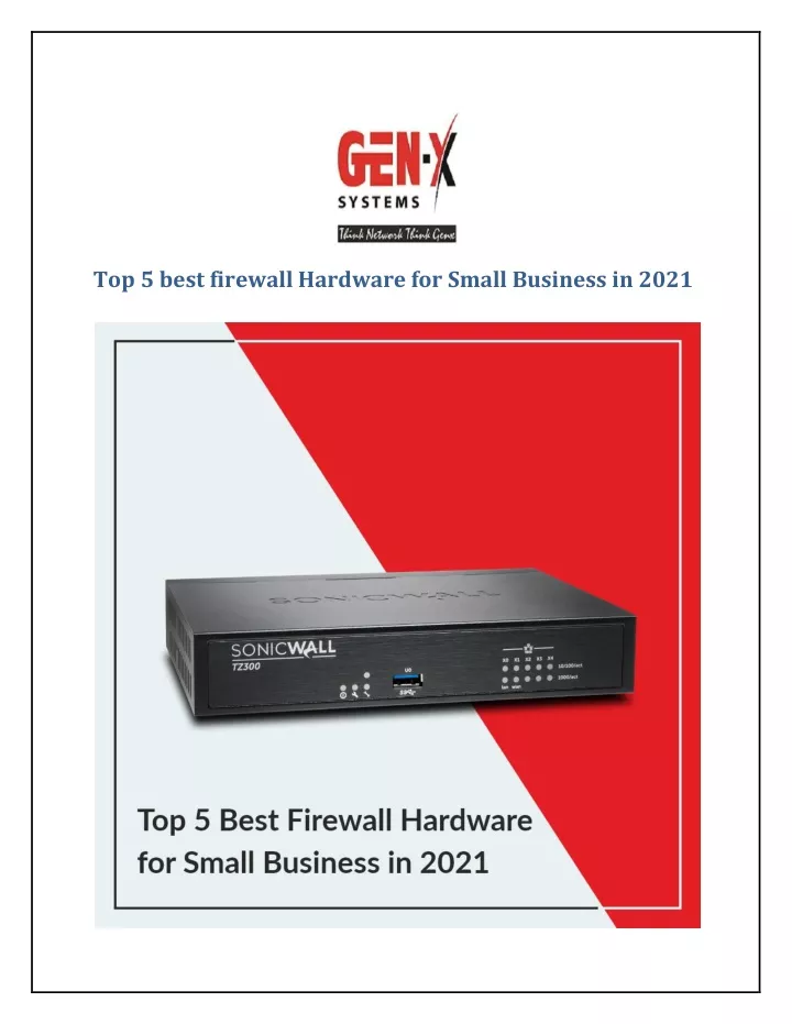 top 5 best firewall hardware for small business