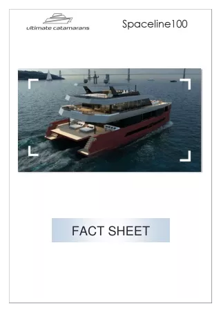 Spaceline100 by Ultimate Catamarans Fact Sheet in DE