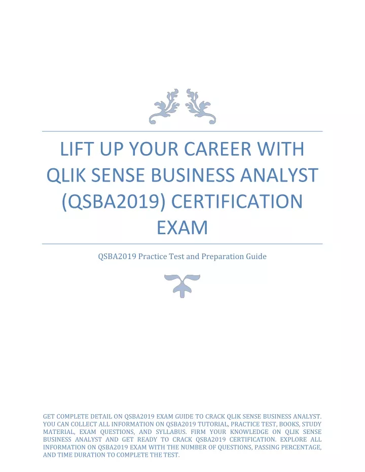 lift up your career with qlik sense business