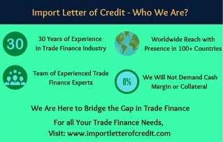 import letter of credit who we are