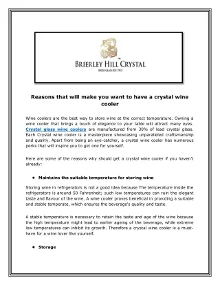 reasons that will make you want to have a crystal