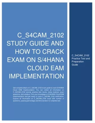 c s4cam 2102 study guide and how to crack exam