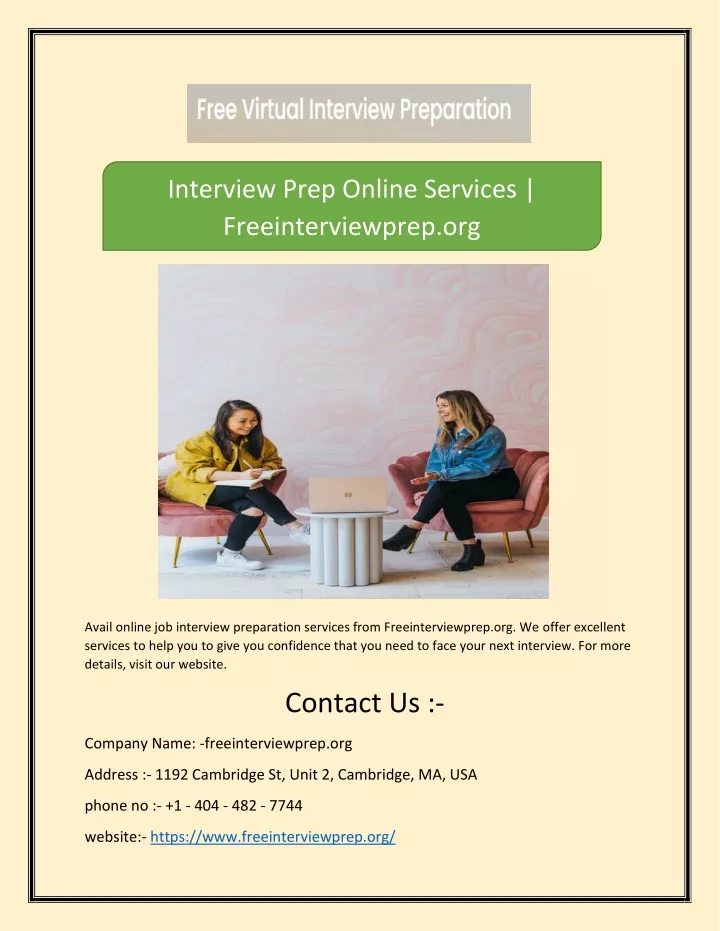 interview prep online services freeinterviewprep