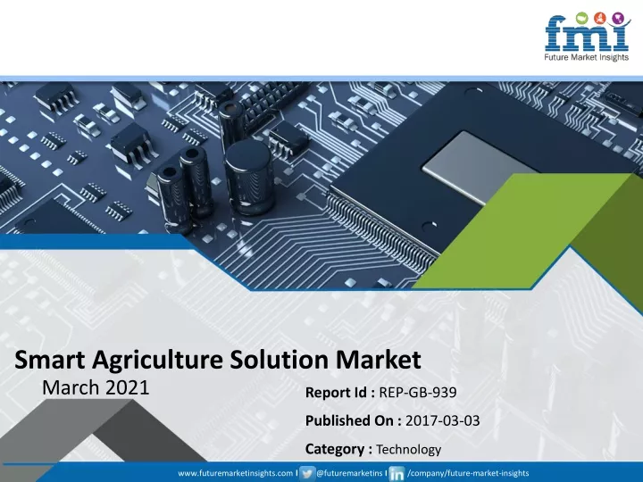smart agriculture solution market march 2021
