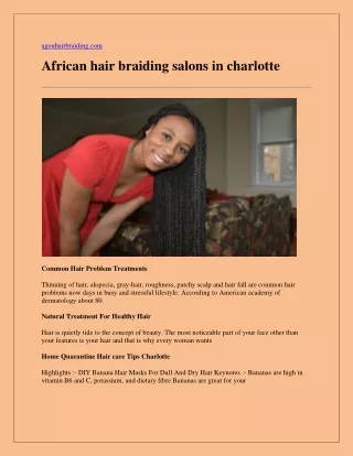 African hair braiding salons in charlotte