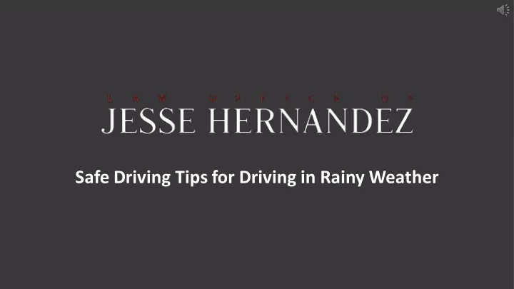 safe driving tips for driving in rainy weather