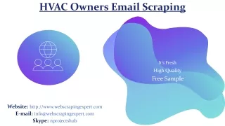 hvac owners email scraping