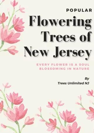 Flowering Trees of New Jersey
