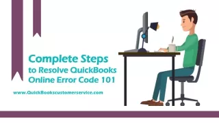 How To Resolve QuickBooks Online Error Code 101?