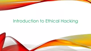 introduction to ethical hacking