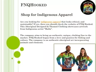Shop for Indigenous Apparel