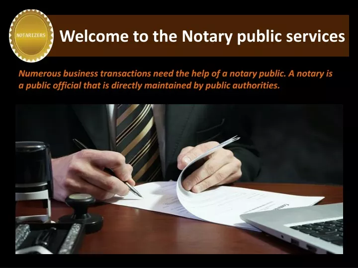 welcome to the notary public services