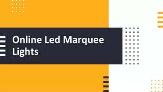 Online Led Marquee Lights