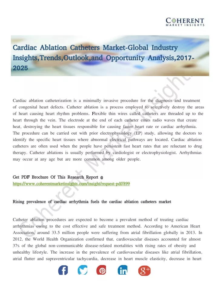 cardiac ablation catheters market global industry