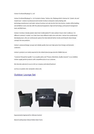 Inshare Furniture(Zhejiang) Co., Ltd