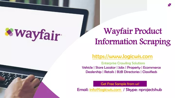 wayfair product information scraping