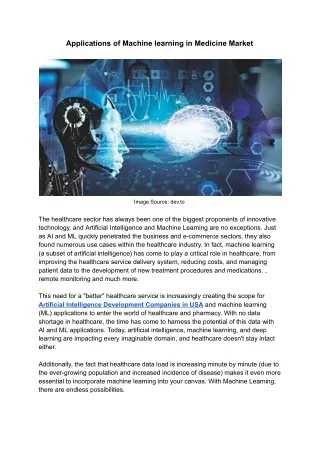 applications of machine learning in medicine