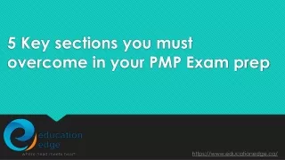 5 key sections you must overcome in your pmp exam prep