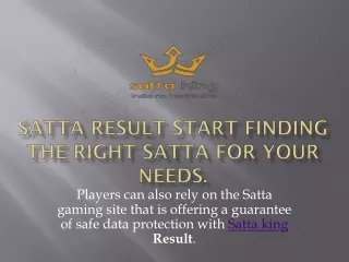 satta result the best Satta gaming site.