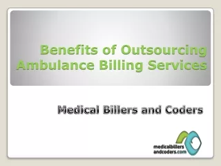 benefits of outsourcing ambulance billing services