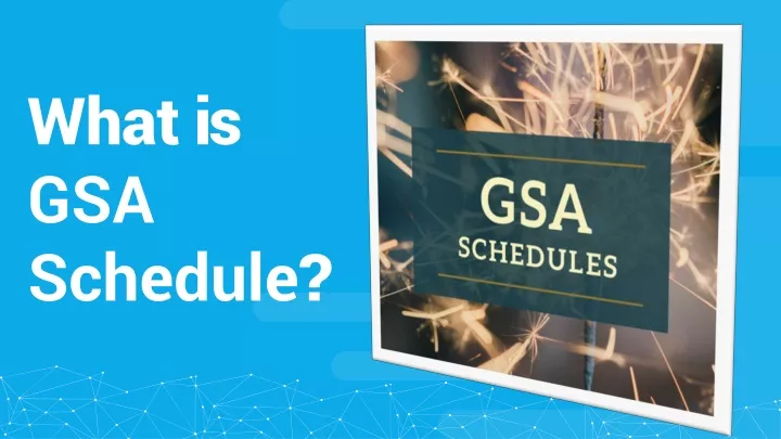what is gsa schedule