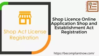 shop licence online application shop