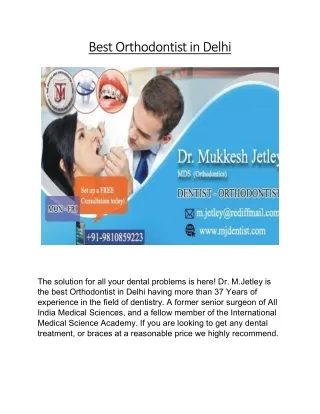 best orthodontist in delhi best orthodontist